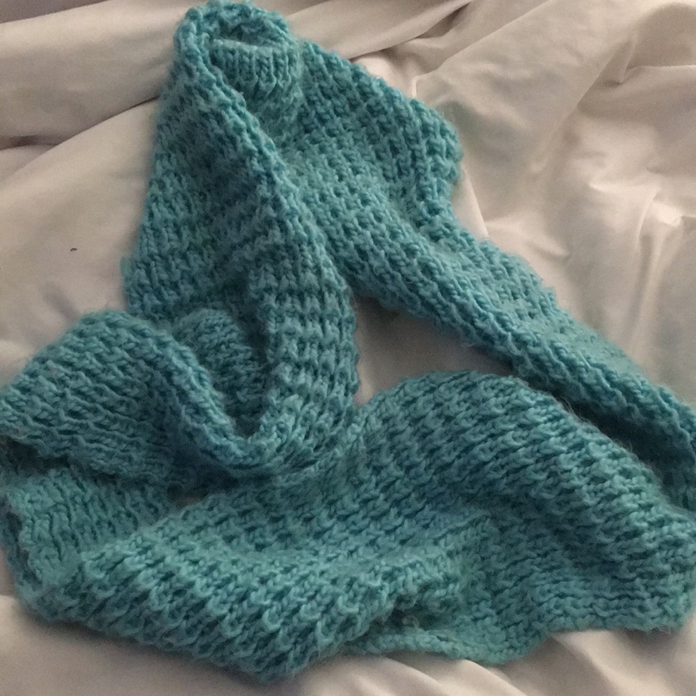 Turquoise infinity scarf